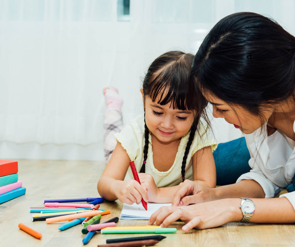 Tutor helping a student learn at home